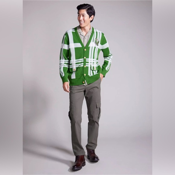 The Lord Of The Rings Green Plaid Icons Cardigan Exclusive Unisex Size Large - Picture 2 of 4